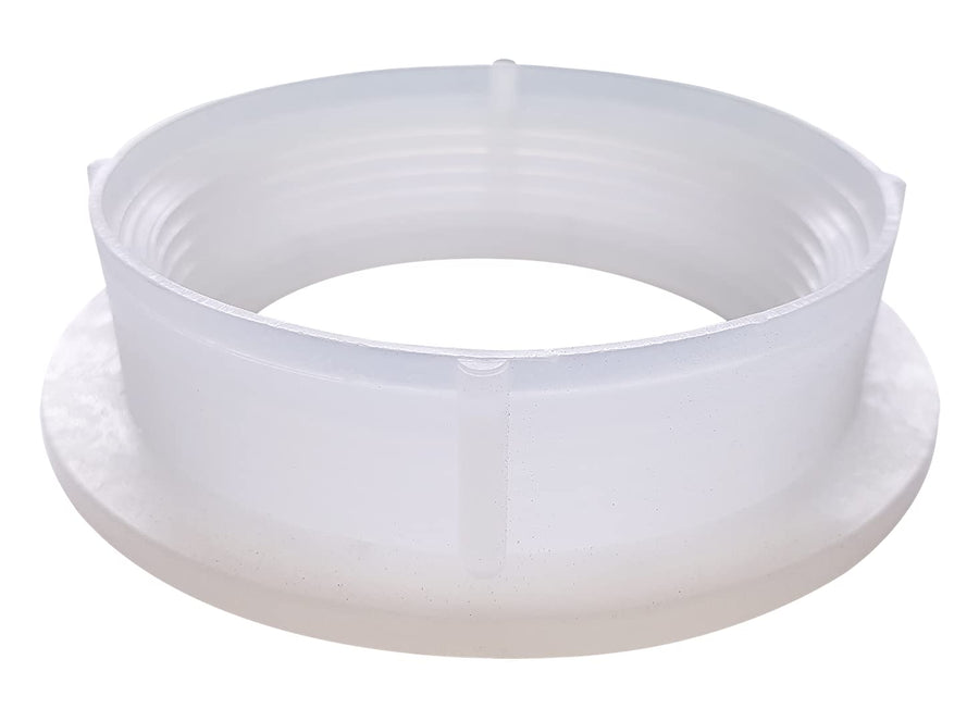 14016 ICON Spin Fitting, Raised, 3" FPT, White