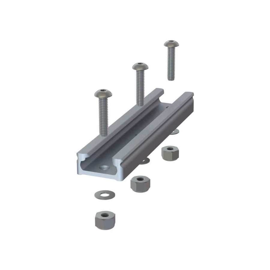 GearTrac YakAttack GTTL90 4" Aluminum Top Loading Track Mount | Compact Kayak Accessory Rail | Medium Duty with Stainless Steel Hardware | Compatible with 1/2" Track Gear | Made in USA