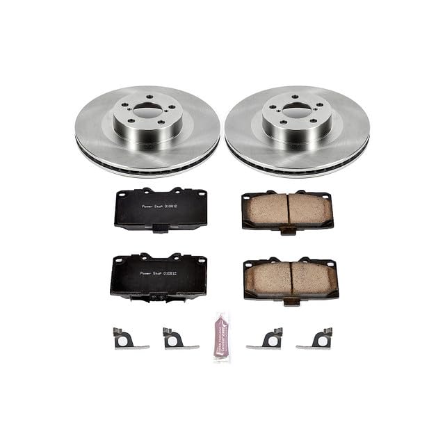 Power Stop Autospecialty KOE2367 Front Replacement Brake Kit-OE Brake Rotors & Ceramic Brake Pads For Subaru Impreza 2006-2007 [Model Specific]