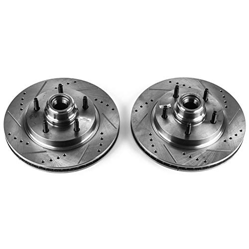 Power Stop Front AR8555XPR Drilled & Slotted Rotor Pair For Ford F - 150 1997-2000/Ford F - 150 1997-2000 [Vehicle Specific]