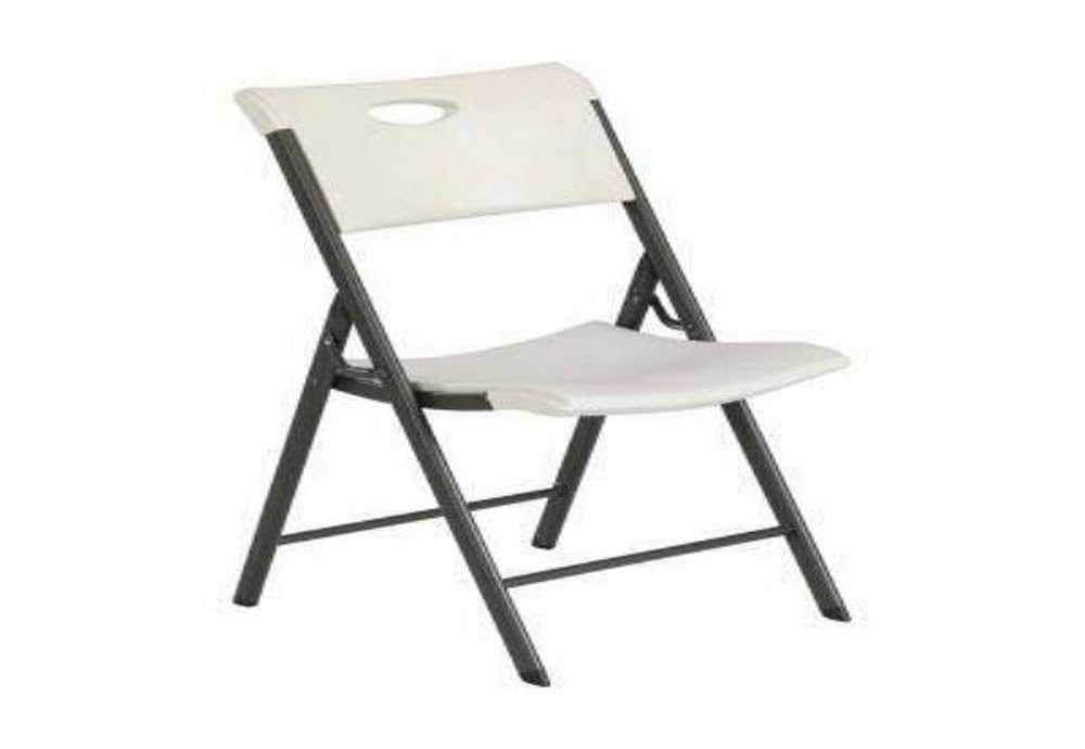 Contemporary Lifetime 80625 Folding Chair - Almond