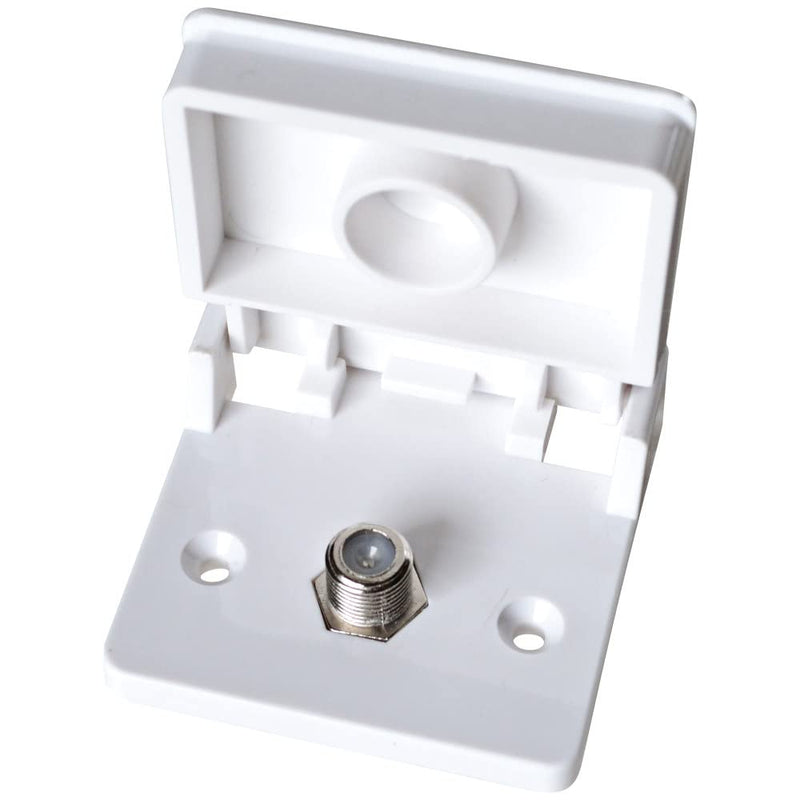 Weatherproof TV Jack, RV Designer T111, White