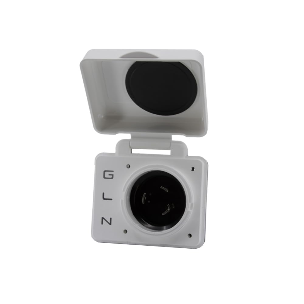 SafeView Smart RV Power Inlet – Power Watchdog SV30API-W, 30 amp, White