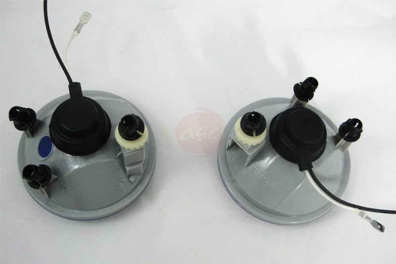 OEM Replica Black Horse Fog Light Clear Compatible with 2010-2012 GMC Acadia-GM262OE