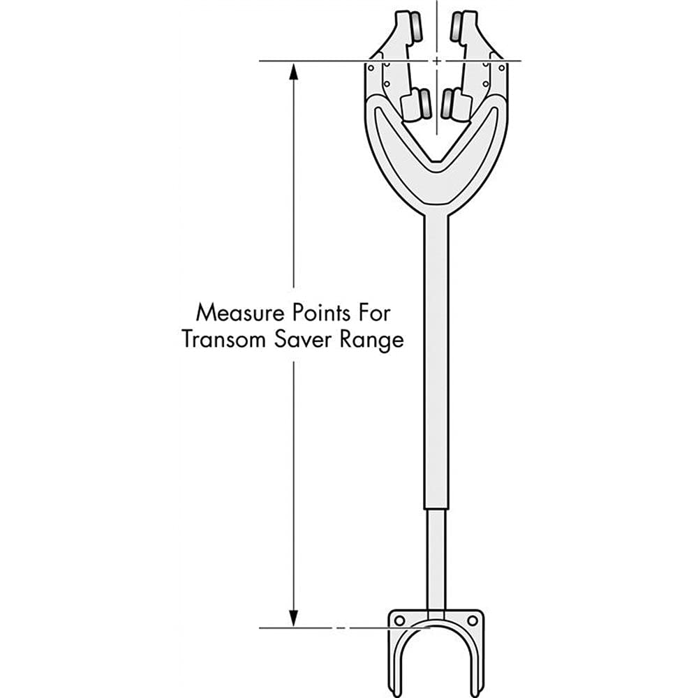 4000-ADJ Attwood Corporation Adjustable Transom Saver, 24"-36"