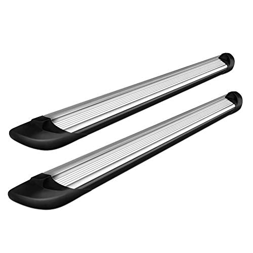 Transporter Running Boards Silver Black Horse Compatible with 2022-2023 Ford E-Transit -TR-F83596S