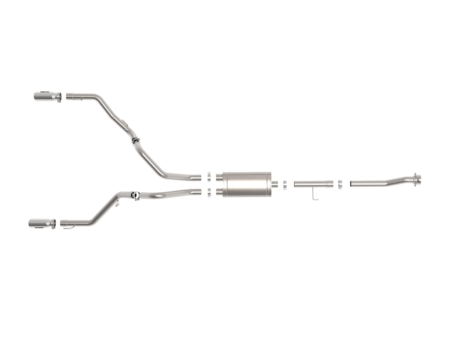 Vulcan Series aFe POWER 49-33127-P 3 IN 304 Stainless Steel Cat-Back Exhaust System w/Polished Tips, fits Ford F-150 2021 V6-2.7L/3.5L (tt)/V8-5.0L