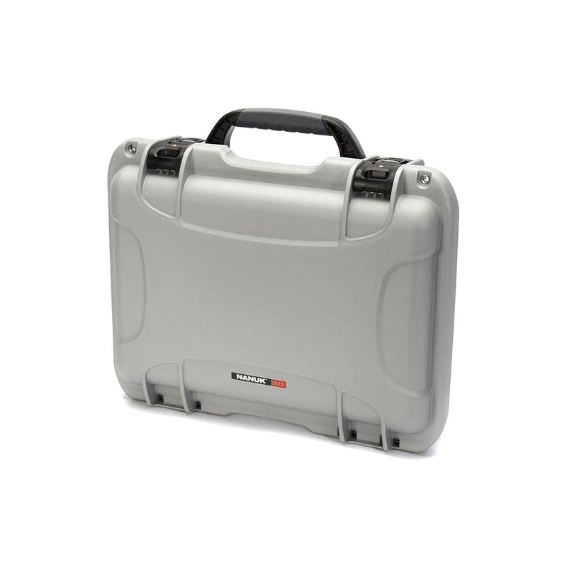 Protective Nanuk 923 Case with Cubed Foam, Silver