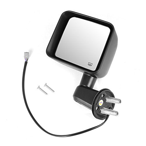 11002.25 | Omix | Power Heated Door Side Mirror, Drivers Side, | OE Reference: 5182175AA | Fits 2011-2013 Jeep Wrangler JK & JKU