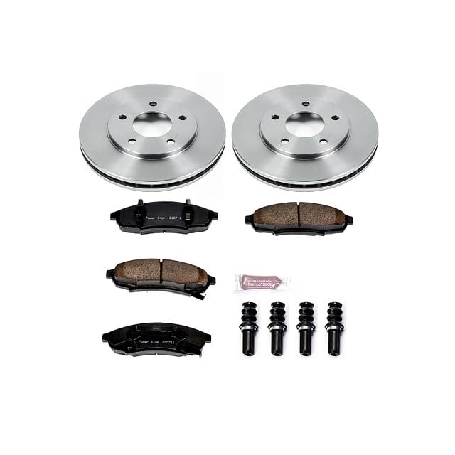 Power Stop KOE1498 Front Replacement Brake Kit-OE Brake Rotors & Ceramic Brake Pads For Regal, Lumina, Monte Ca, Olds Cutlass Supreme, Pontiac Grand Prix [Model Specific]