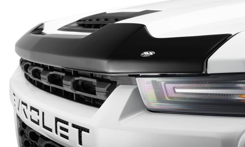 Aeroskin Hood Protector Auto Ventshade [AVS] | Fits 2020 - 2025 Chevrolet Silverado 2500 HD/3500 HD | Low Profile Deflector / Bug Shield - 1 pc., Smoke | 322187