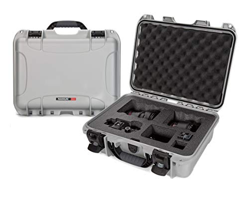 Waterproof Nanuk 920 Hard Case with Custom Foam Insert for Sony A7R Size Camera - Silver