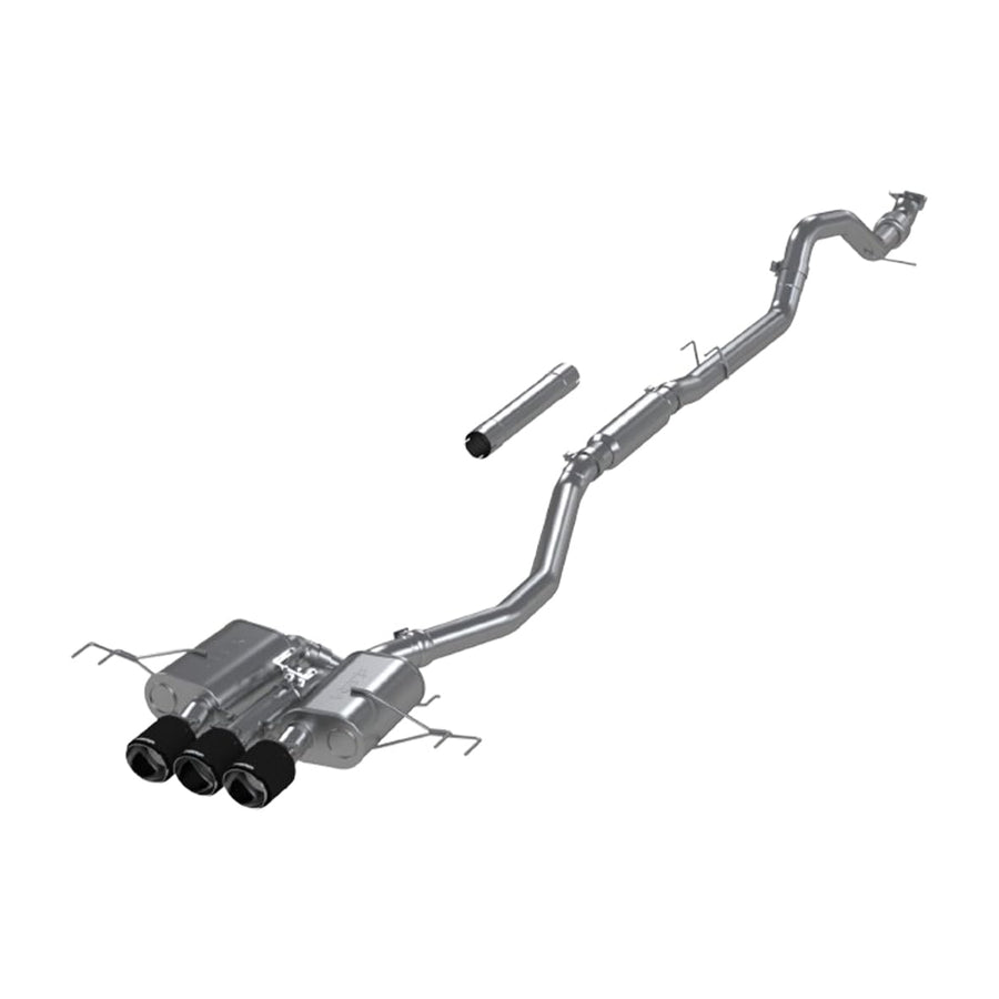 23-24 Honda Civic Type R MBRP 2.0L T304 SS 3in Cat-Back Exhaust Triple Center Outlet w/Carbon Tips