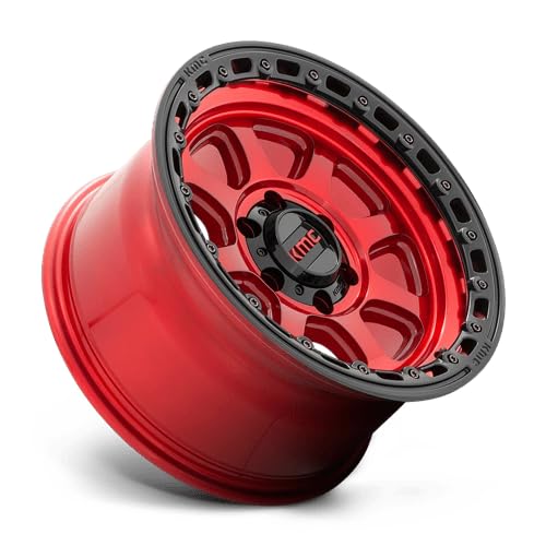 KMC Wheels 20X9 CHASE 8X6.55.71 18mm CANDY RED WITH BLACK LIP - KM54829080918