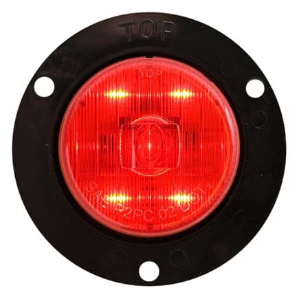 MCL52RB Optronics Led Mark Light W/flange;2;red
