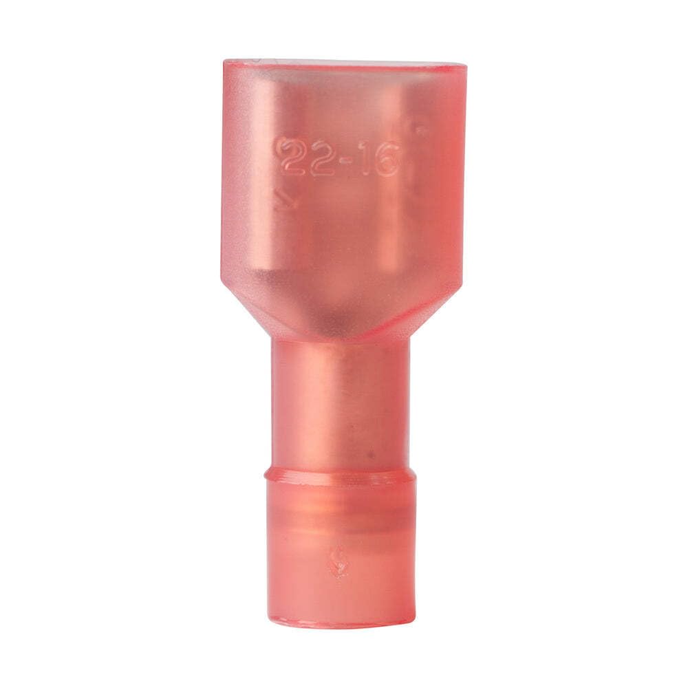 Ancor Marine Grade 211408 Electrical Nylon Insulated Double Crimp Funnel Entry Fully Insulated Disconnects with Insulation Grip (Female, 22 to 18-Gauge, 25-Pack)