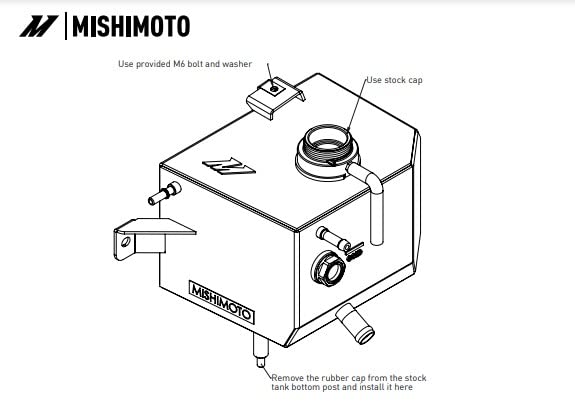 Mishimoto Expansion Tank Aluminum, Fits 2019+ Ford Ranger, Natural