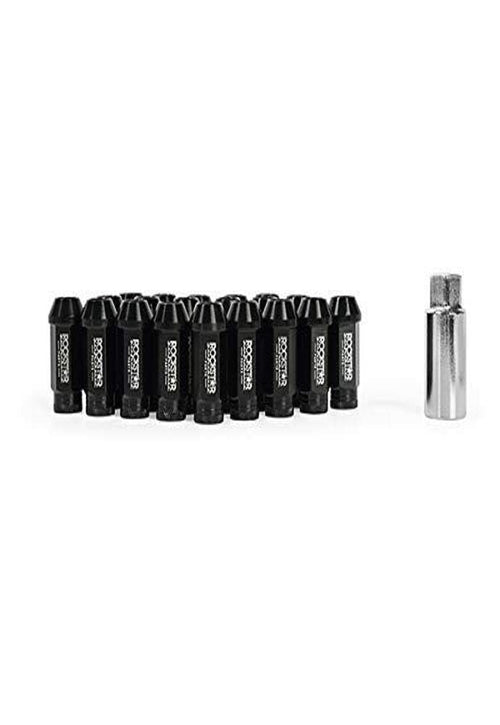 Mishimoto - Rockstar MMLG-1220-LOCKRKST Aluminum Locking Lug Nuts, 1/2 x 20, Black