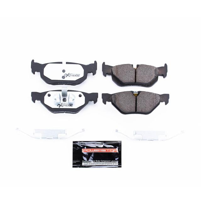 Power Stop Z26 Rear Z26-1171 Carbon-Fiber Ceramic Brake Pads For BMW 323i 2007-2009, BMW 325xi 2006 [Model Specific]