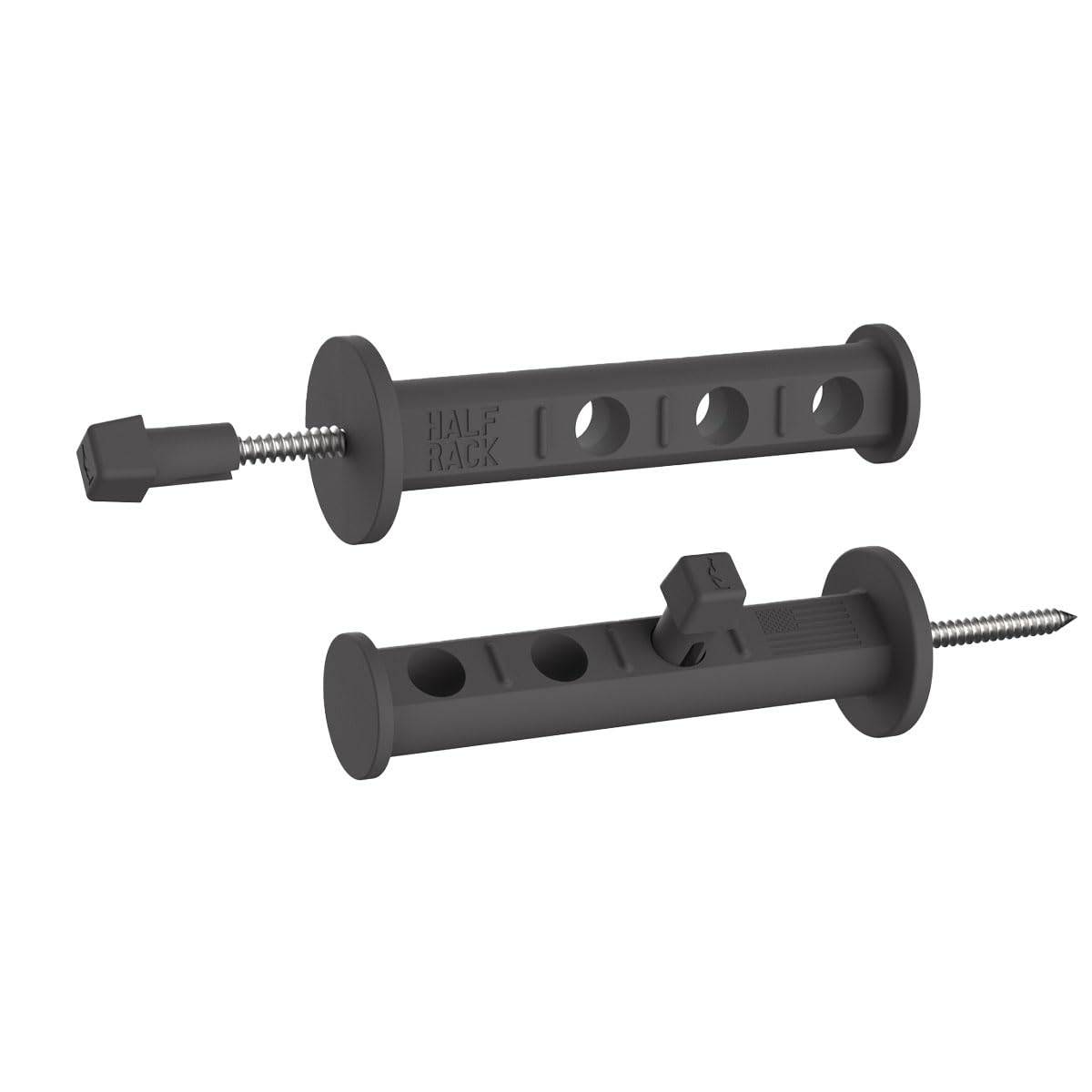 Hunter Gear Hanger Half Rack (2PK) - Hanging Guns, Bows, Boots and More - Made in The USA, Black