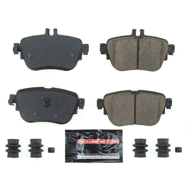 Power Stop Z23-1936 Z23 Evolution Sport Carbon Fiber Infused Ceramic Brake Pads with Hardware For Mercedes-Benz E300 2017-2019 | Mercedes-Benz E350 2020-2022 [Vehicle Specific]