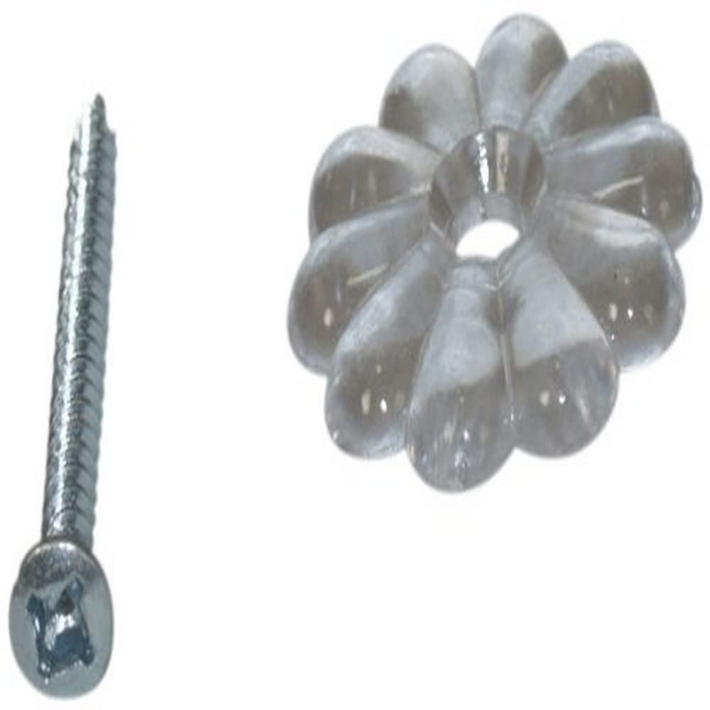 Clear AP Products Rosettes with Screw - Pack of 100