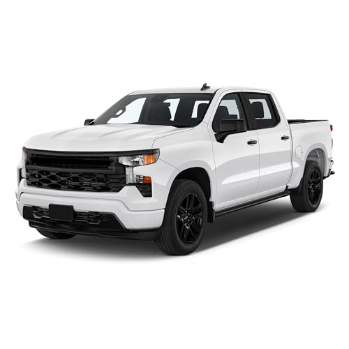 Storm Black Horse Running Boards Compatible with 2020-2025 Chevrolet Silverado and Sierra 2500-3500 HD / 2019-2025 Chevrolet Silverado and Sierra 1500-STG484