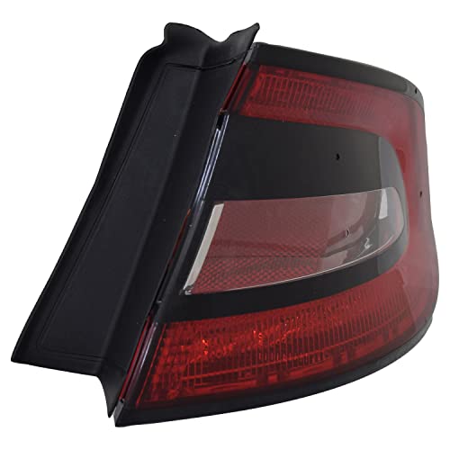 Right TYC Tail Light Assembly Compatible with 2013-2016 Dodge Dart