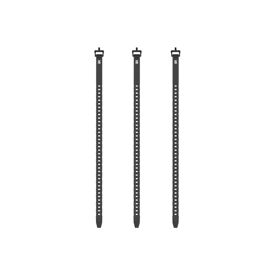 QuickStraps HALF RACK 24 inch (3 PK) - Versatile Straps for Securing Hunting Gear, Hang Trail Cameras, Secure Gear to ATVs, Motorbikes, and More, Black