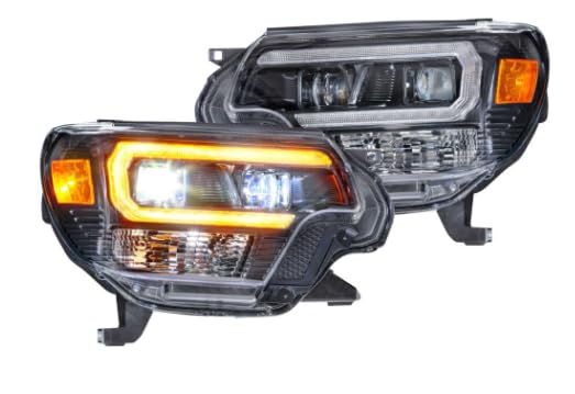 Toyota Tacoma Morimoto XB LED Headlights 12-15, Plug and Play Amber DRL Headlight Assemblies (LF529-A)