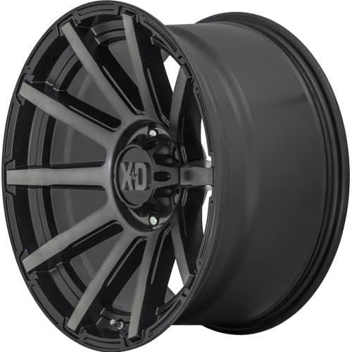 XD Wheels Outbreak Xd847 Satin Black with Gray Tint Wheel with Alloy Steel (18 x 9. inches /5 x 78 mm, 0 mm Offset)
