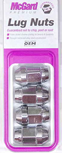 McGard 64012 Bulge Conical 12 mm x 1.5 Compatible with Seat Lug Nut - Chrome44; Pack of 4