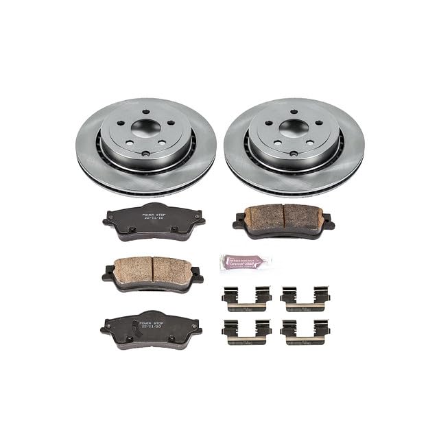 Power Stop Autospecialty KOE5528 Rear Replacement Brake Kit-OE Brake Rotors & Ceramic Brake Pads