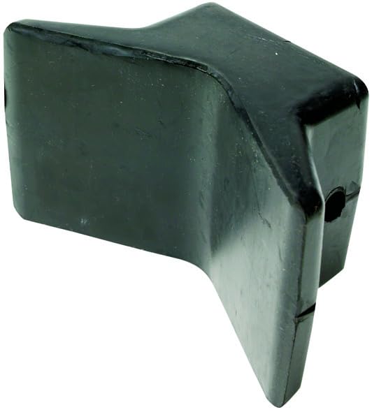 attwood Black Universal Rubber Bow Stop, 3" X 3" (11201-1)