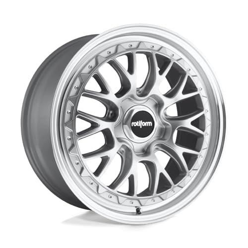 R155 Rotiform 19X8.5 5X112 GL-SLVR-MACH 35MM - R1551985F8+35