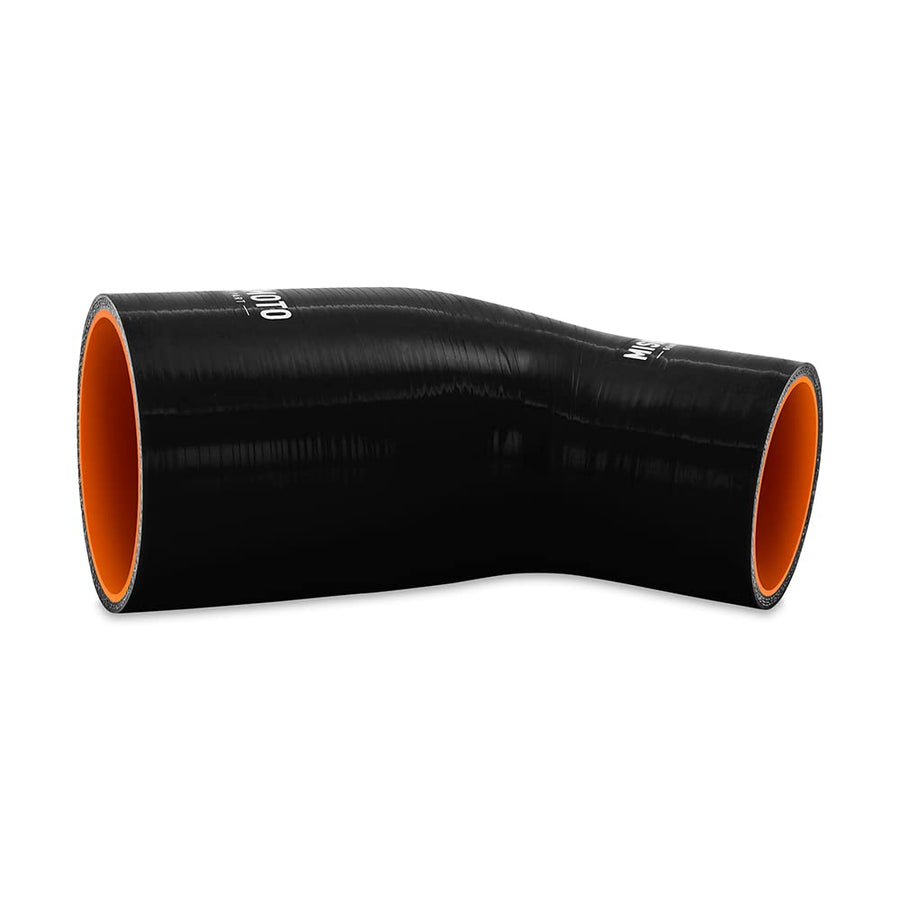 Mishimoto 45-Degree MMCP-R45-2530BK Silicone Transition Coupler, 2.50" to 3.00", Black
