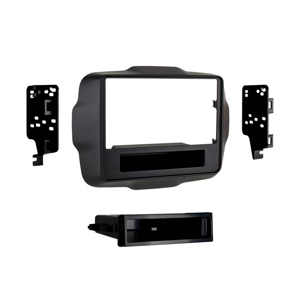 Jeep Renegade 2015 - Metra 99-6532B Single DIN Dash Kit (Black)
