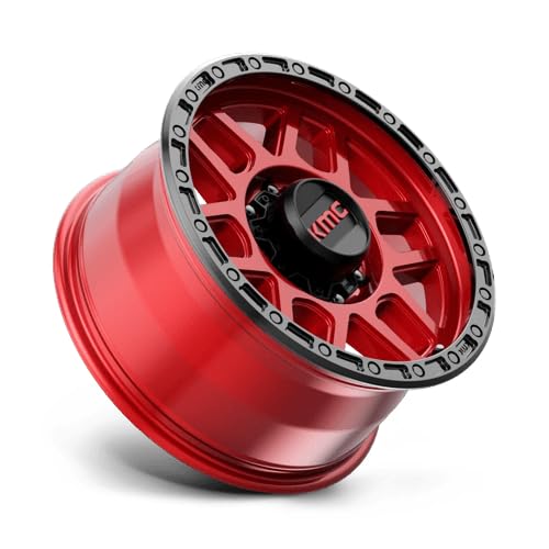 KMC Wheels 18X9 MESA 8X1805.71 18mm CANDY RED WITH BLACK LIP - KM54489088918