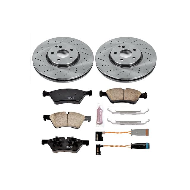 Power Stop KOE4644 Front Replacement Brake Kit-OE Brake Rotors & Ceramic Brake Pads For Mercedes-Benz E500 2006 [Model Specific]