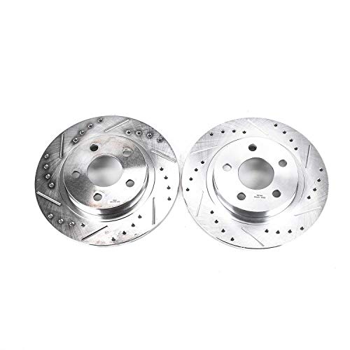 Power Stop Rear AR8264XPR Drilled & Slotted Evolution Rotor Pair