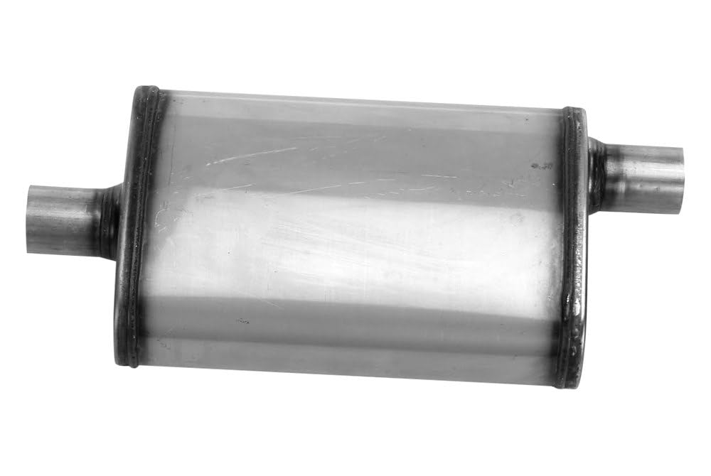 Cherry Bomb Salute Muffler - SA1224 Reversible Oval Body - H4" X W9" X L14" 20" OAL 2" O/C Muffler - Cherry Bomb Salute