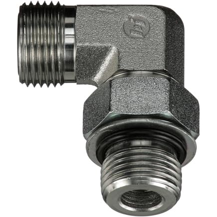 G60810-0408 Male Flat-Face O-Ring to nobrandname Male O-Ring Boss - 90 (SAE to SAE)