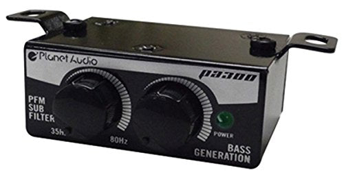 Planet Audio Car PA300 Digital Bass Generator - Remote Subwoofer Level Control, Fine Tune Your Low Range Speaker Subwoofer Frequencies, Equalizer, DPS Audio Processor, Crossover