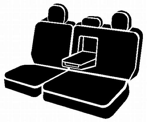 Gray FIA TRS42-80 Custom Fit Rear Seat Cover Split Seat 60/40 - Saddle Blanket (Solid Gray)