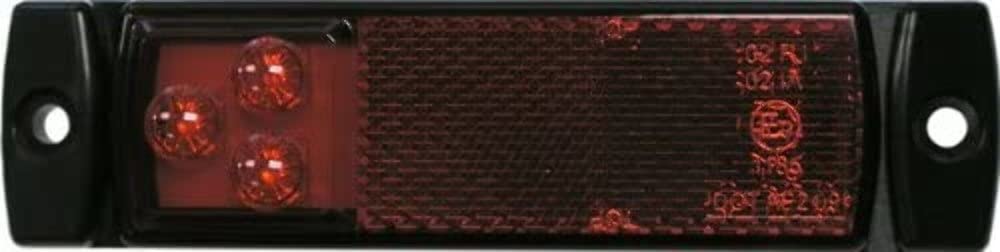 Led Peterson 1203R Outline Marker Rectangular, Ece, W/Reflex, 5.11"X1.26", Mv