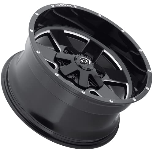 411 Arc Vision Gloss Black Milled Spokes 18X9 Wheel Rim (12 offset, 8-6.69)