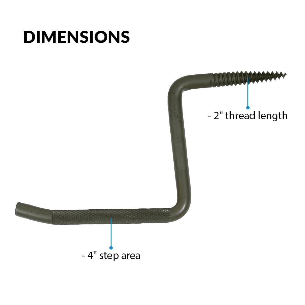 AMERISTEP Durable Hunting Slip-Resistant Easy to Install 750 lbs Capacity Step-Up Tree Step with 4" Step Area - SINGLE STEP, One Size - Pack of 1