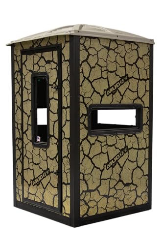 Muddy Box Blind/Gunner Steel Wall Construction/Cracked Mud Camo