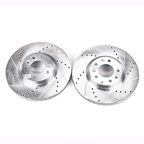 Power Stop JBR1155XPR Evolution Front Drilled & Slotted Rotor Pair For Mazda 6 2006-2007 [Model Specific]