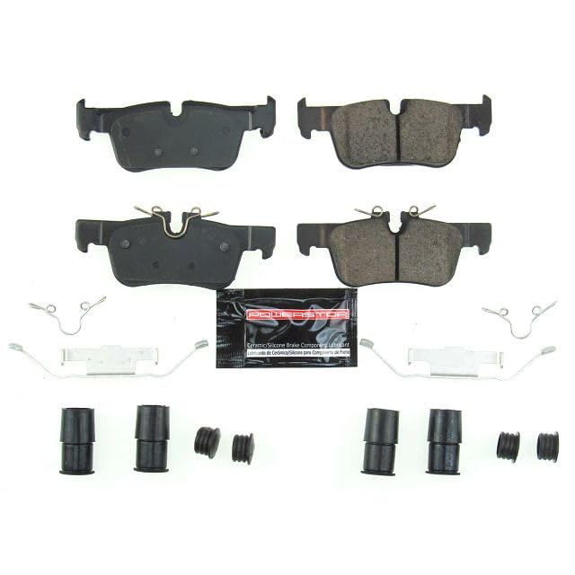 Power Stop Z23-1762 Z23 Sport Ceramic Brake Pads with Hardware Rear For BMW 228i Gran Co, 228i xDrive Gran Coupe, X1, X2, i3, i3s, Cooper, Cooper Clubman, Cooper Countryman [Model Specific]
